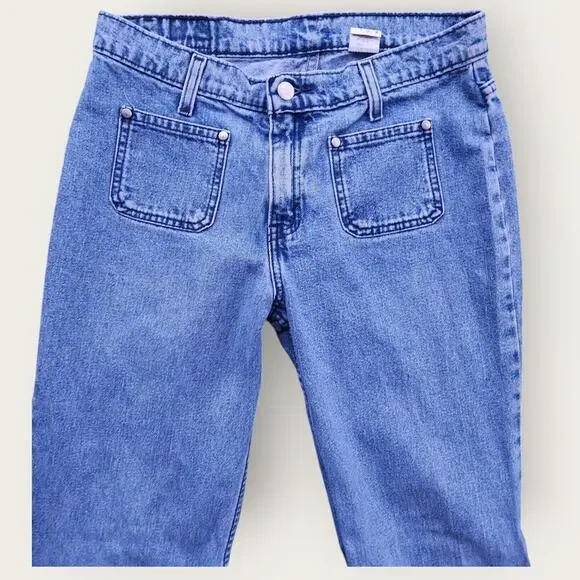 Levi's L2 Jeans Juniors Sz 9 Medium VTG Bootcut Y2K 90's Mid-rise Medium Wash - Picture 3 of 8